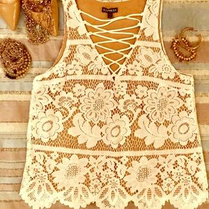 Exp Lace Sleeveless Top